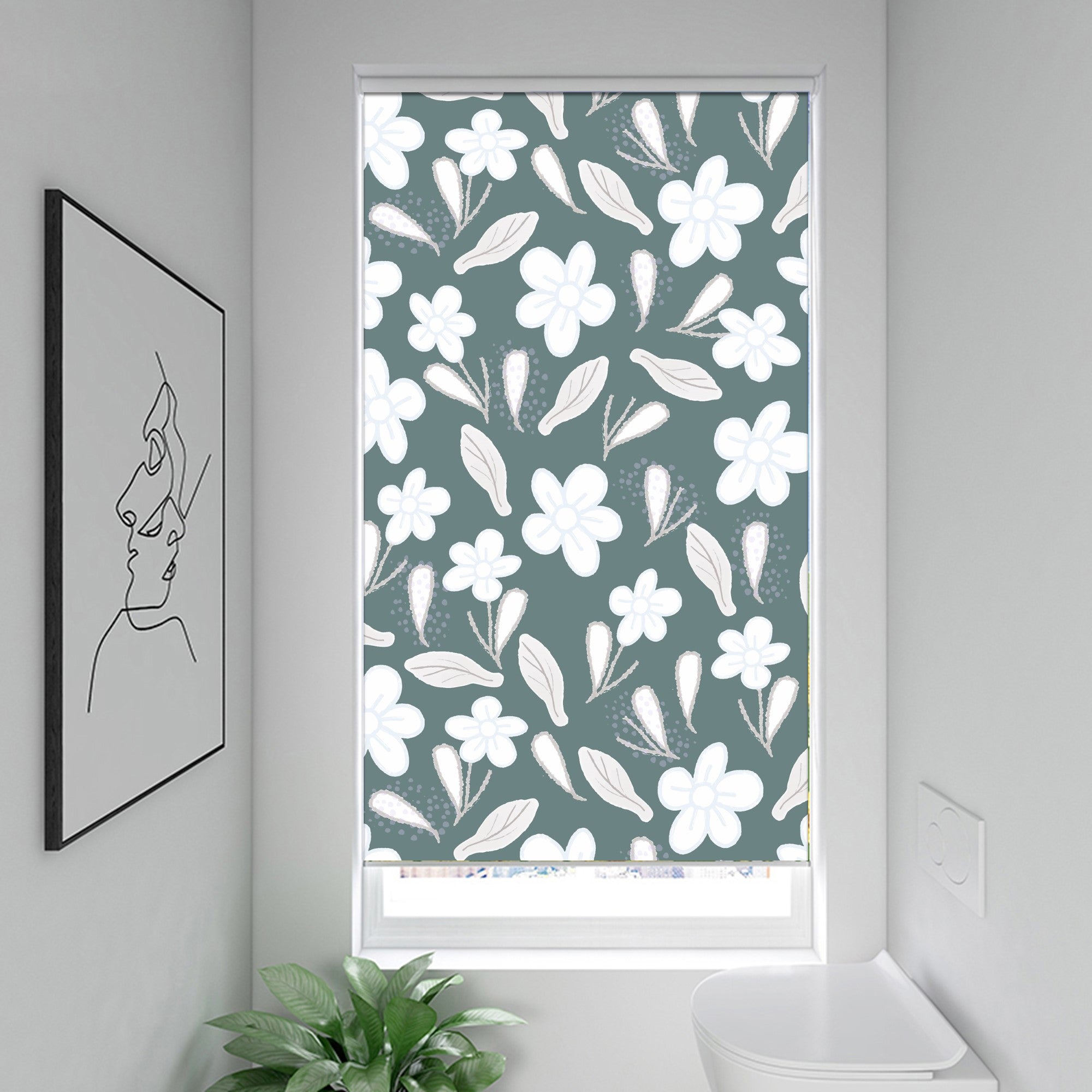 Botanical Garden Print Window Roller Shade Art Shades 0634