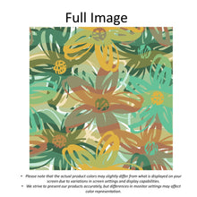 Load image into Gallery viewer, Green Botanical Flower Natural  Linen Faux Roman Shade Valance

