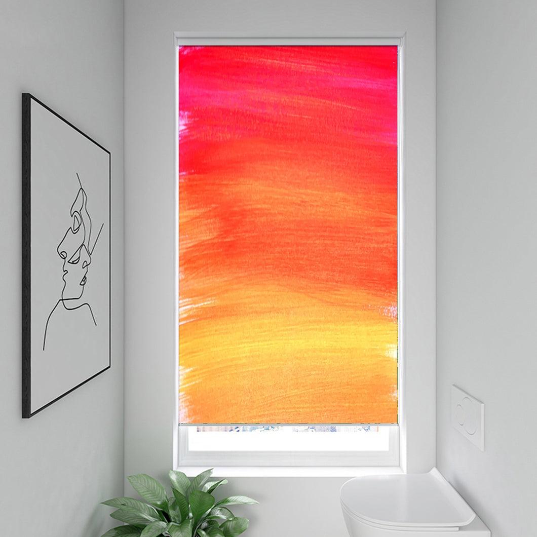 Sunset Abstract Oil Painting Window Roller Shade