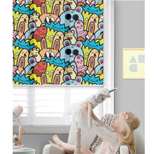 Load image into Gallery viewer, Cartoon Animals Nursery Window Roller Shade
