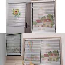 Load image into Gallery viewer, Custom Image Business Logo Personalized Design Zebra Roller Shades with Valance
