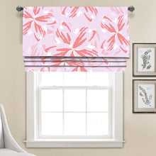 Load image into Gallery viewer, Pink Sakura Cherry Blossoms Linen Faux Roman Shade Valance
