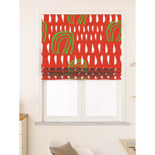 Load image into Gallery viewer, Abstract Vivid Expression Energy Red Window Roman Shade
