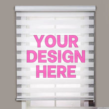 Load image into Gallery viewer, Custom Image Business Logo Personalized Design Zebra Roller Shades with Valance
