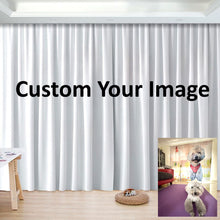 Load image into Gallery viewer, Custom Your Image Business Logo Backdrop Window Curtains Drapery
