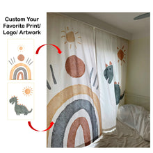 Load image into Gallery viewer, Custom Your Image Business Logo Backdrop Window Curtains Drapery
