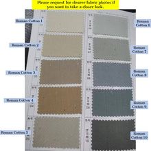 Load image into Gallery viewer, Window Roman Shades - Choose Your Color &amp; Fabric &amp; Valance
