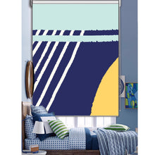 Load image into Gallery viewer, Abstract Art Blue Window Roller Shade
