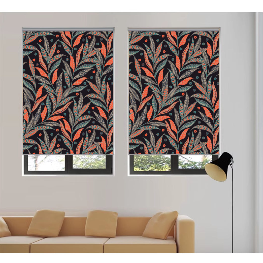 Floral Pattern Window Roller Shade