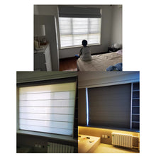 Load image into Gallery viewer, Modern Contemporary Single or Double Layers Window Roman Shade
