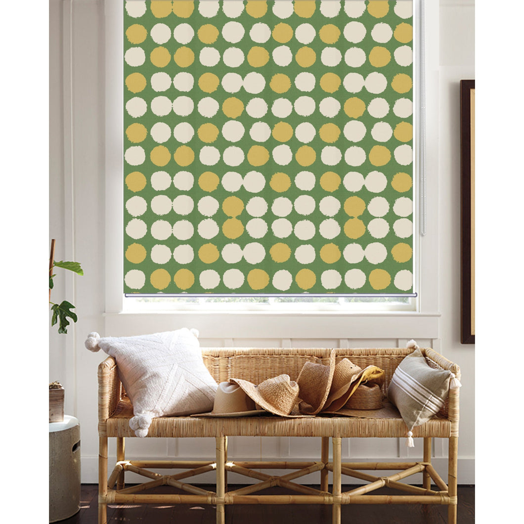 Polka Dot Circle Geometry Window Roller Shade