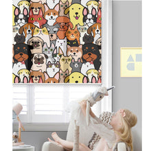 Load image into Gallery viewer, Cute Puppy Doggies Cats Nursery Kid Room Cartoon Window Roller Shade
