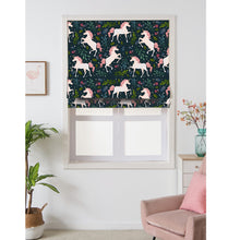 Load image into Gallery viewer, Unicorn Pegasus Girl Room Nursery Kid Window Roman Shade
