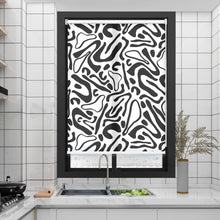 Load image into Gallery viewer, Abstract Zebra Modern  Black and White Window Roller Shade
