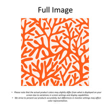 Load image into Gallery viewer, Coral Reef Orange Algae Branches Faux Roman Shade Valance
