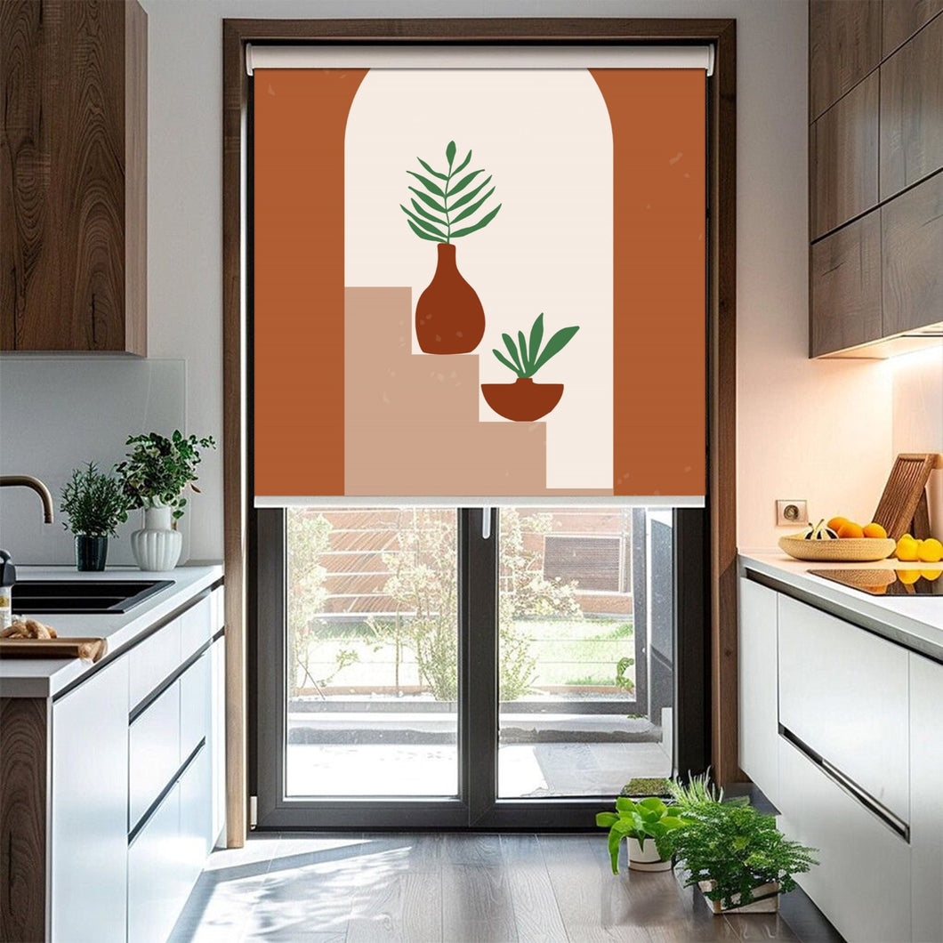 Boho Bohemian Inspo Vase Art Print Window Roller Shade