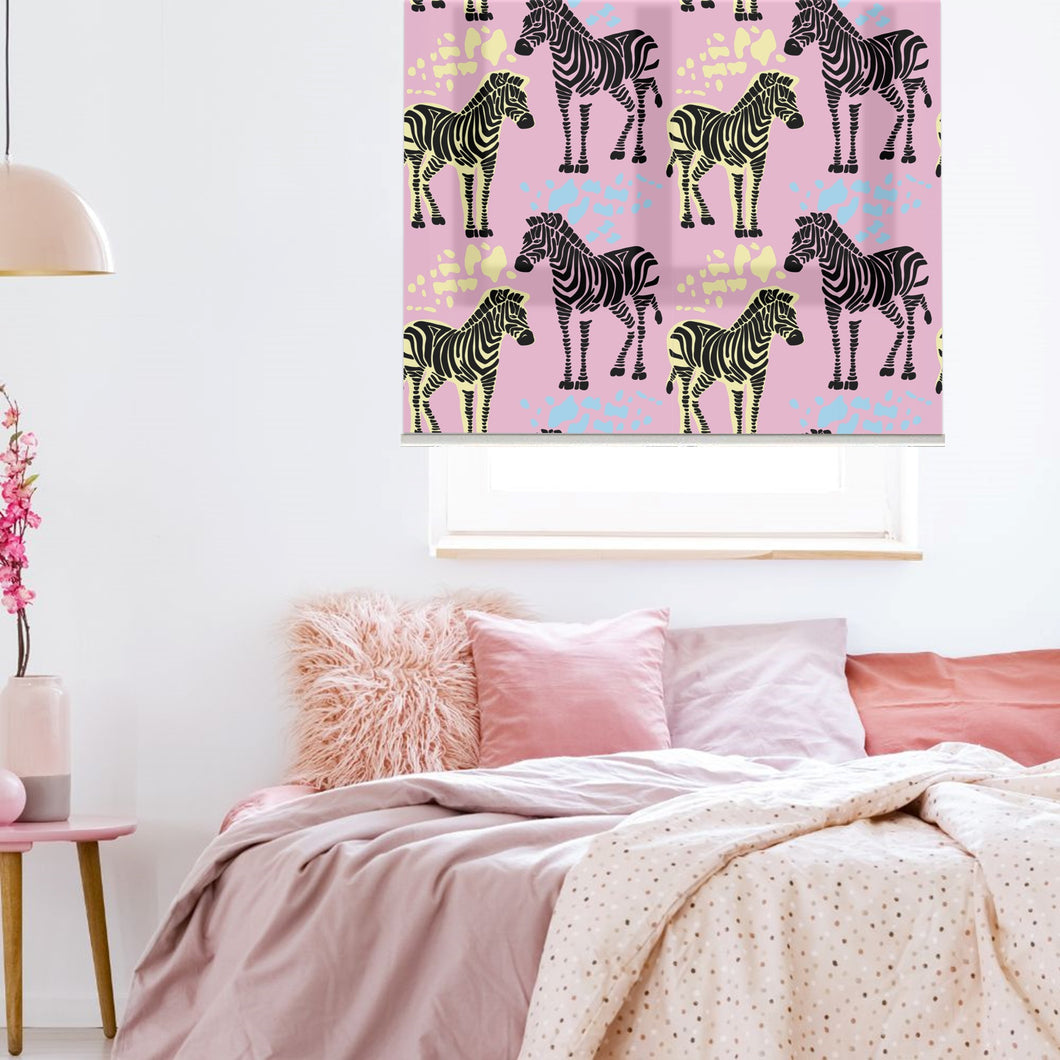 Pink Zebra Maximalist Window Roller Shade