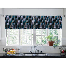 Load image into Gallery viewer, Modern Botanical Faux Roman Shade Valance
