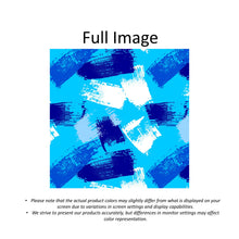 Load image into Gallery viewer, Blue Abstract Brush Paint Faux Roman Shade Valance
