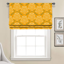 Load image into Gallery viewer, Yellow Botanical Art Print Faux Roman Shade Valance
