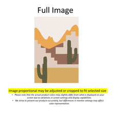 Load image into Gallery viewer, Mid Century Desert Boho Cactus Window Zebra Roller Shades with Valance
