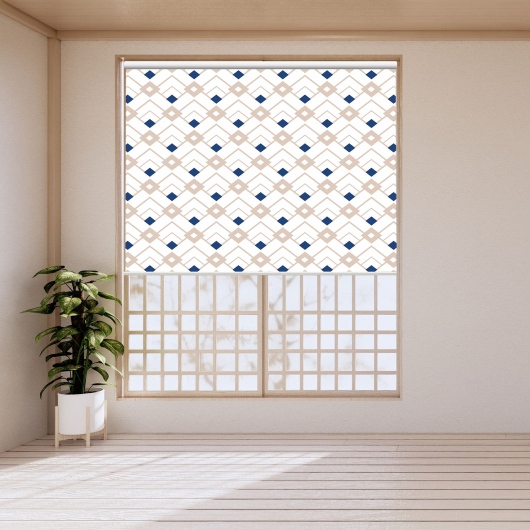 Geometry Japanese Style Window Roller Shade