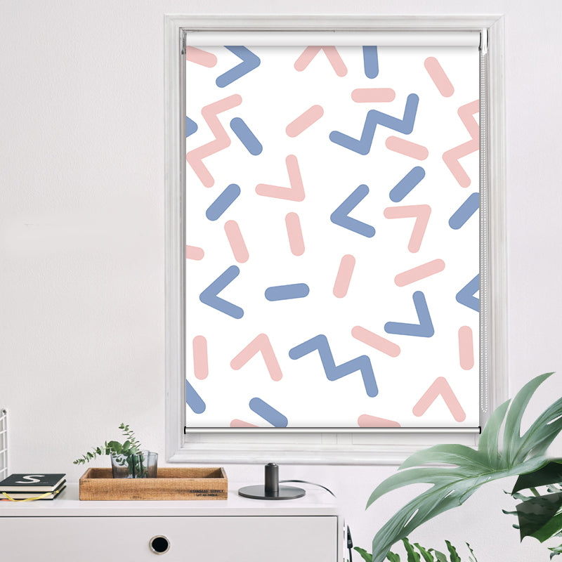 Contemporary Geometric Pattern Art Window Roller Shade