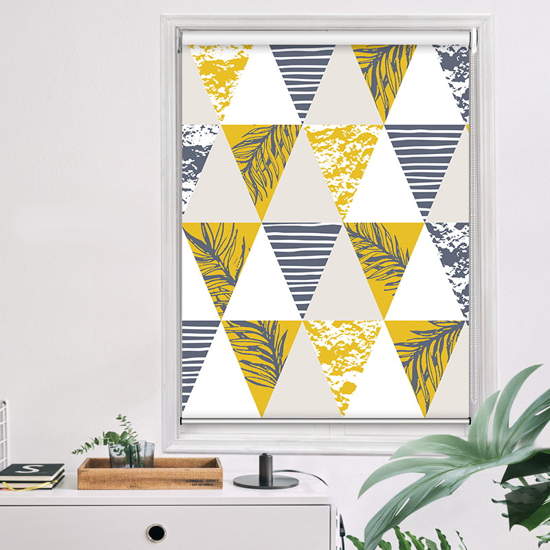 Contemporary Triangle Geometric Window Roller Shade