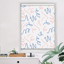 Load image into Gallery viewer, Dual Tones Doodle Shape Window Roller Shade
