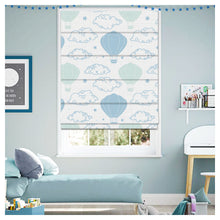 Load image into Gallery viewer, Hot Air Balloon Nursery Pattern Print Window Roman Shade
