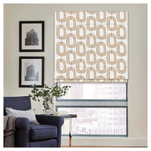 Load image into Gallery viewer, Modern Organic Geometric Shapes Window Roman Shade
