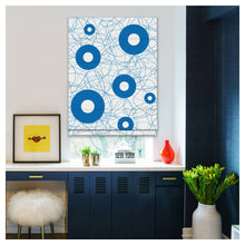 Load image into Gallery viewer, Abstract Doodle Line With Circle Pattern Print Window Roman Shade
