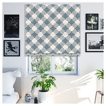 Load image into Gallery viewer, Elegant Tartan Pattern Print Window Roman Shade
