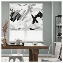 Load image into Gallery viewer, Abstract Brush Stroke Pattern Print Window Roman Shade
