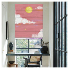 Load image into Gallery viewer, Oil Painting Pink Sky and Sun Window Roman Shade
