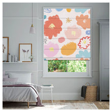 Load image into Gallery viewer, Hand Painted Flora Pattern Window Roman Shade
