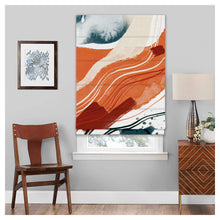 Load image into Gallery viewer, Hand Draw Abstract Pattern Print Window Roman Shade
