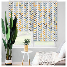 Load image into Gallery viewer, Minimalist Leaf Pattern Scandinavian Window Roman Shade
