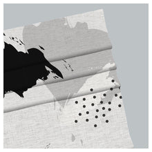 Load image into Gallery viewer, Black &amp; White Abstract Scandinavian Print Window Roman Shade
