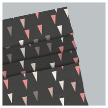 Load image into Gallery viewer, Nordic Triangles Quilt Pattern Scandinavian Window Roman Shade
