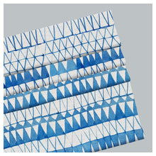 Load image into Gallery viewer, Blue Watercolor Geometry Window Roman Shade
