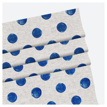 Load image into Gallery viewer, Watercolor Blue Polka Dots Pattern Scandinavian Print Window Roman Shade
