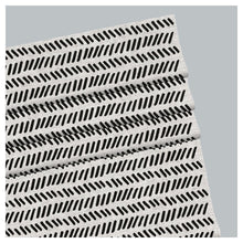 Load image into Gallery viewer, Black and White Monochrome Striped Doodle Spots Window Roman Shade
