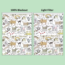 Load image into Gallery viewer, Animals Safari Zoo Cartoon Nursery Kid Room Window Roller Shade
