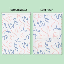 Load image into Gallery viewer, Dual Tones Doodle Shape Window Roller Shade
