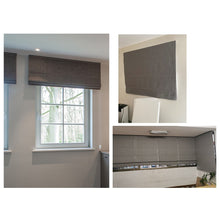 Load image into Gallery viewer, Gray Tone Linen Window Roman Shade
