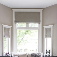 Load image into Gallery viewer, Gray Tone Linen Window Roman Shade
