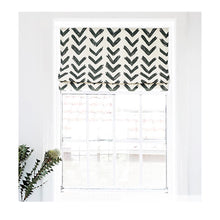 Load image into Gallery viewer, Black and White Arrow Nordic Scandinavian Window Roman Shade
