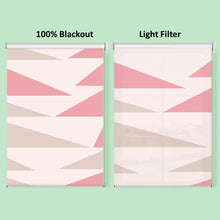 Load image into Gallery viewer, Contemporary Triangle Pink Pastel Window Roller Shade
