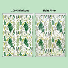 Load image into Gallery viewer, Botanical Green Leaf Garden Print Window Roller Shade
